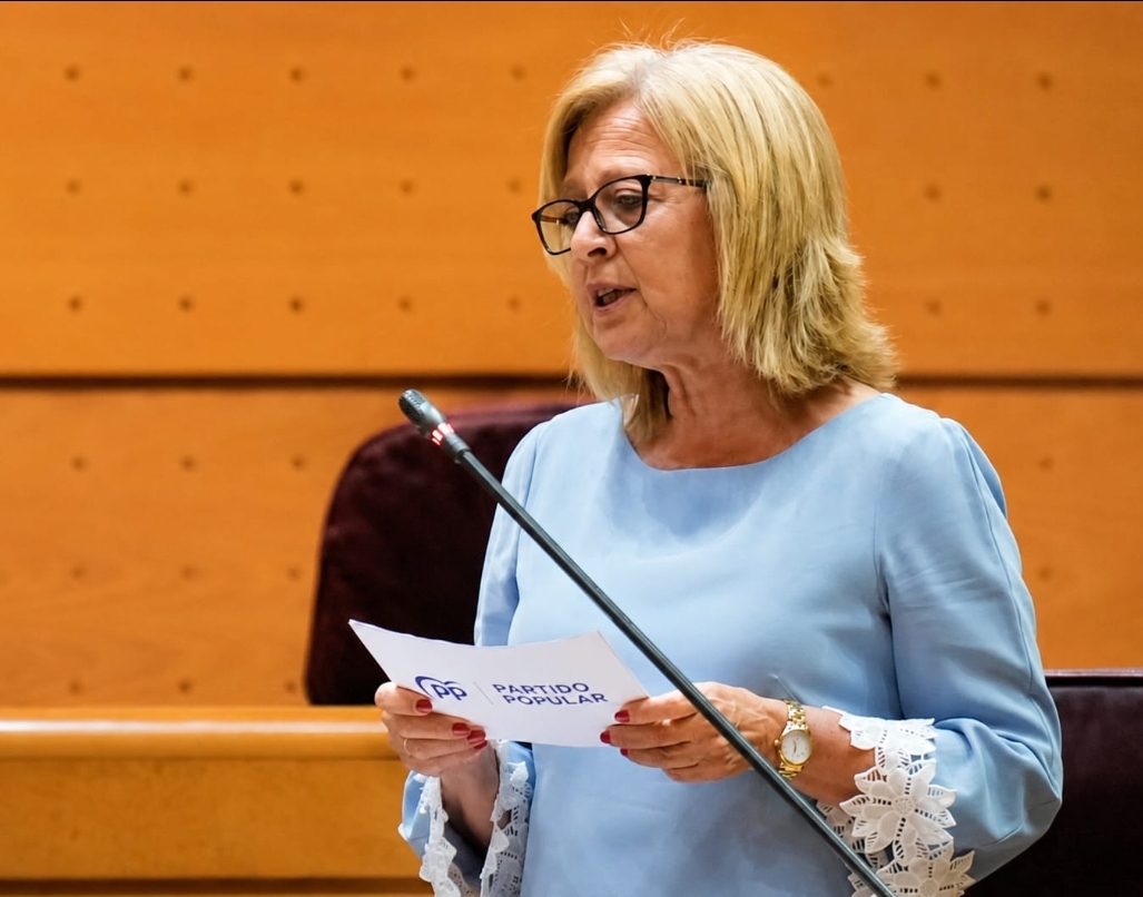 En la imagen, la senadora del PP por Guadalajara Montserrat Rivas.160626