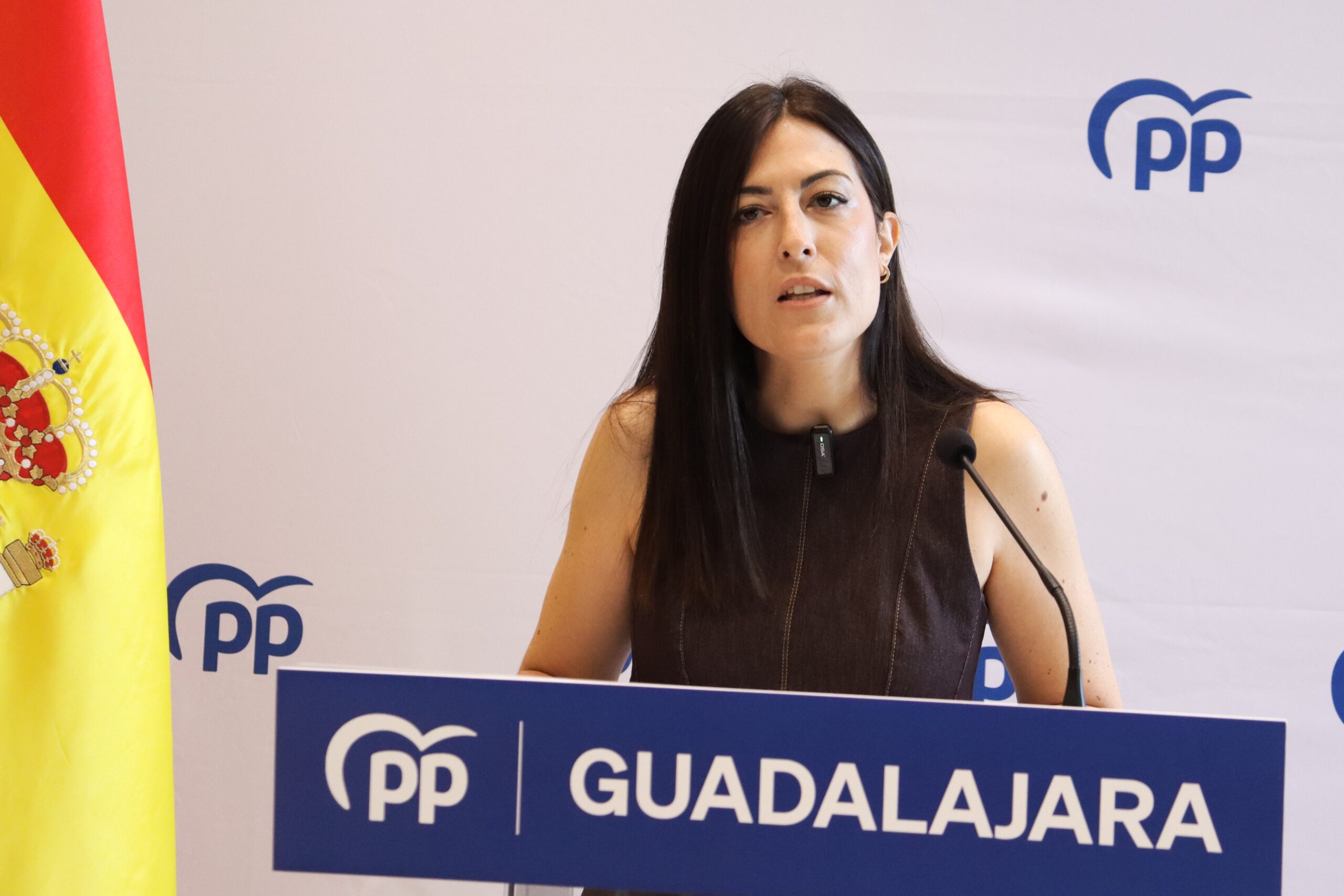 La senadora del PP, María Patricio en rueda de prensa